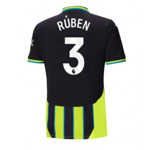 Manchester City Ruben Dias #3 Cheap Away Soccer Jersey 2024-25 Short Sleeve