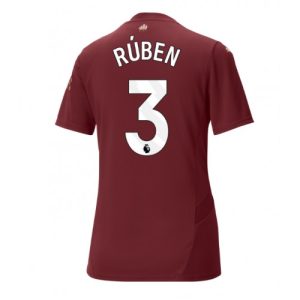 Manchester City Ruben Dias #3 Third Football Club Jersey Women 2024-25