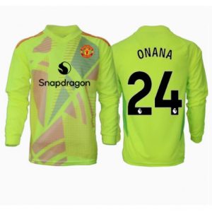 Manchester United Andre Onana #24 Goalkeeper Cheap Away Football Shirt 2024-25 Long Sleeve