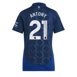 Manchester United Antony #21 New Away Soccer Shirt for Women 2024-25 Short Sleeve
