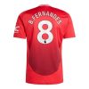 Manchester United Bruno Fernandes #8 Cheap Home Football Shirt 2024-25 Short Sleeve