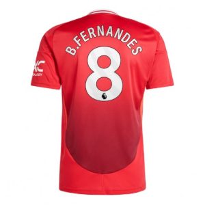 Manchester United Bruno Fernandes #8 Cheap Home Football Shirt 2024-25 Short Sleeve