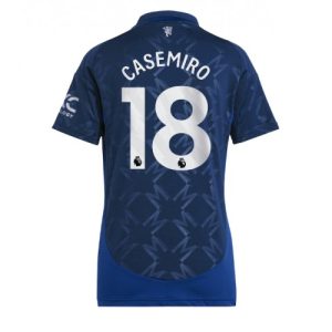 Manchester United Casemiro #18 New Away Soccer Shirt for Women 2024-25 Short Sleeve