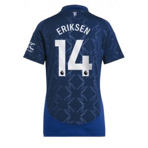 Manchester United Christian Eriksen #14 New Away Soccer Shirt for Women 2024-25 Short Sleeve