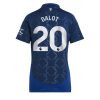 Manchester United Diogo Dalot #20 New Away Soccer Shirt for Women 2024-25 Short Sleeve