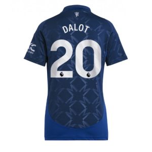 Manchester United Diogo Dalot #20 New Away Soccer Shirt for Women 2024-25 Short Sleeve