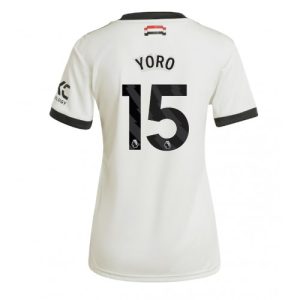 Manchester United Leny Yoro #15 New Third Soccer Shirt for Women 2024-25 Short Sleeve
