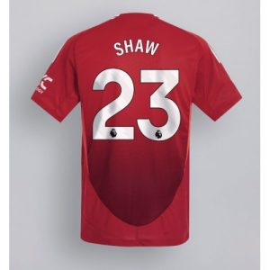 Manchester United Luke Shaw #23 Cheap Home Football Shirt 2024-25 Short Sleeve