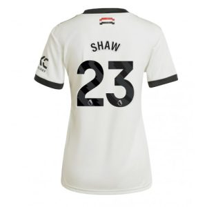 Manchester United Luke Shaw #23 New Third Soccer Shirt for Women 2024-25 Short Sleeve