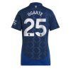 Manchester United Manuel Ugarte #25 New Away Soccer Shirt for Women 2024-25 Short Sleeve