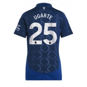 Manchester United Manuel Ugarte #25 New Away Soccer Shirt for Women 2024-25 Short Sleeve