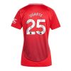 Manchester United Manuel Ugarte #25 New Home Soccer Shirt for Women 2024-25 Short Sleeve