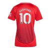 Manchester United Marcus Rashford #10 New Home Soccer Shirt for Women 2024-25 Short Sleeve