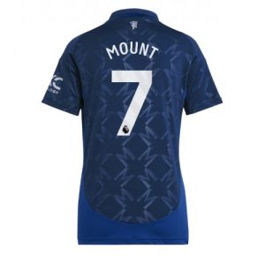 Manchester United Mason Mount #7 New Away Soccer Shirt for Women 2024-25 Short Sleeve