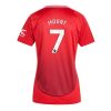 Manchester United Mason Mount #7 New Home Soccer Shirt for Women 2024-25 Short Sleeve
