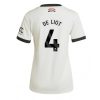 Manchester United Matthijs de Ligt #4 New Third Soccer Shirt for Women 2024-25 Short Sleeve