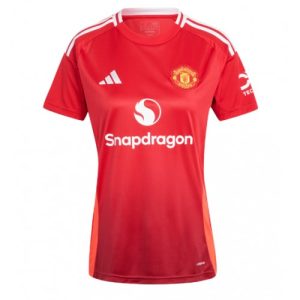 Manchester United New Home Soccer Shirt for Women 2024-25 Short Sleeve