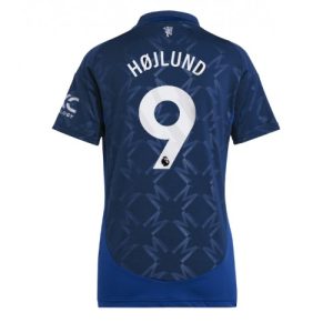 Manchester United Rasmus Hojlund #9 New Away Soccer Shirt for Women 2024-25 Short Sleeve