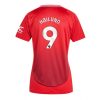 Manchester United Rasmus Hojlund #9 New Home Soccer Shirt for Women 2024-25 Short Sleeve