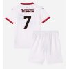 New AC Milan Football Jerseys Alvaro Morata #7 Away Stadium Kit for Kids 2024-25
