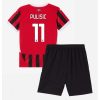 New AC Milan Football Jerseys Christian Pulisic #11 Home Stadium Kit for Kids 2024-25