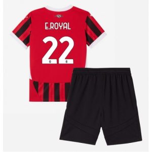 Buy New AC Milan Football Jerseys Emerson Royal #22 Home Stadium Kit for Kids 2024-25 For Sale New AC Milan Football Jerseys Emerson Royal #22 Home Stadium Kit for Kids 2024-25