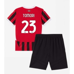 Cheap AC Milan Football Jerseys Fikayo Tomori #23 Home Stadium Kit for Kids 2024-25