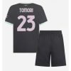 New AC Milan Football Jerseys Fikayo Tomori #23 Third Stadium Kit for Kids 2024-25