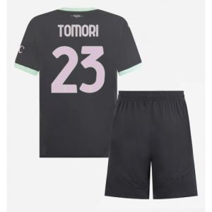 New AC Milan Football Jerseys Fikayo Tomori #23 Third Stadium Kit for Kids 2024-25