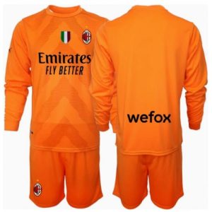 New AC Milan Football Jerseys Goalkeeper Away Stadium Kit for Kids 2024-25