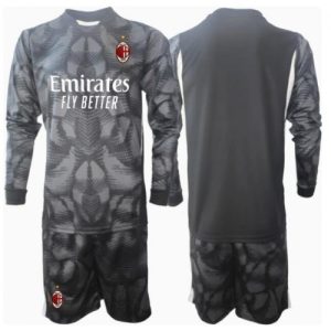 New AC Milan Football Jerseys Goalkeeper Home Stadium Kit for Kids 2024-25
