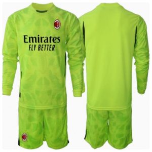 New AC Milan Football Jerseys Goalkeeper Third Stadium Kit for Kids 2024-25