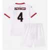 New AC Milan Football Jerseys Ismael Bennacer #4 Away Stadium Kit for Kids 2024-25