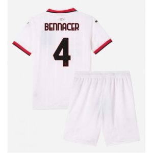 New AC Milan Football Jerseys Ismael Bennacer #4 Away Stadium Kit for Kids 2024-25
