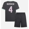 New AC Milan Football Jerseys Ismael Bennacer #4 Third Stadium Kit for Kids 2024-25