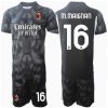 Cheap AC Milan Football Jerseys Mike Maignan #16 Goalkeeper Home Stadium Kit for Kids 2024-25