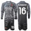 Cheap AC Milan Football Jerseys Mike Maignan #16 Goalkeeper Home Stadium Kit for Kids 2024-25