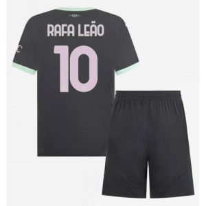 New AC Milan Football Jerseys Rafael Leao #10 Third Stadium Kit for Kids 2024-25