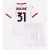 Buy New AC Milan Football Jerseys Strahinja Pavlovic #31 Away Stadium Kit for Kids 2024-25 3 For Sale New AC Milan Football Jerseys Strahinja Pavlovic #31 Away Stadium Kit for Kids 2024-25 3