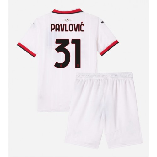 Buy New AC Milan Football Jerseys Strahinja Pavlovic #31 Away Stadium Kit for Kids 2024-25 For Sale New AC Milan Football Jerseys Strahinja Pavlovic #31 Away Stadium Kit for Kids 2024-25