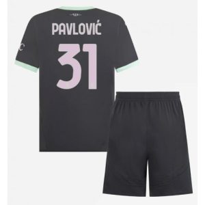 Buy New AC Milan Football Jerseys Strahinja Pavlovic #31 Third Stadium Kit for Kids 2024-25 For Sale New AC Milan Football Jerseys Strahinja Pavlovic #31 Third Stadium Kit for Kids 2024-25