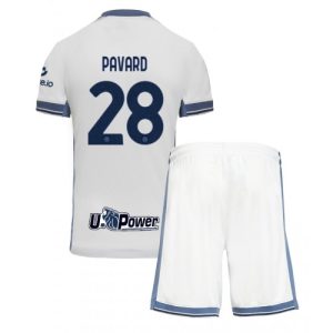 New Inter Milan Football Jerseys Benjamin Pavard #28 Away Stadium Kit for Kids 2024-25
