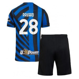New Inter Milan Football Jerseys Benjamin Pavard #28 Home Stadium Kit for Kids 2024-25