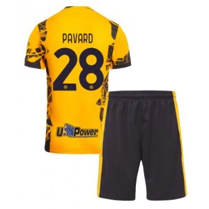 New Inter Milan Football Jerseys Benjamin Pavard #28 Third Stadium Kit for Kids 2024-25