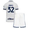 New Inter Milan Football Jerseys Federico Dimarco #32 Away Stadium Kit for Kids 2024-25