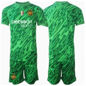 New Inter Milan Football Jerseys Goalkeeper Home Stadium Kit for Kids 2024-25