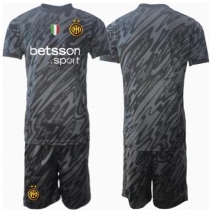 New Inter Milan Football Jerseys Goalkeeper Third Stadium Kit for Kids 2024-25