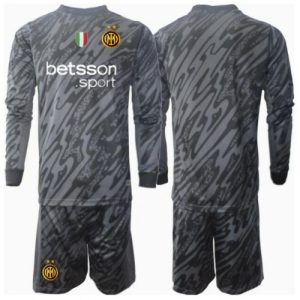 Inter Milan Custom Jersey Set Goalkeeper Third Stadium Kit for Kids 2024-25