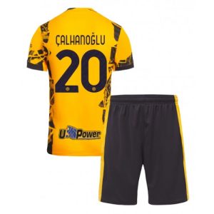 New Inter Milan Football Jerseys Hakan Calhanoglu #20 Third Stadium Kit for Kids 2024-25