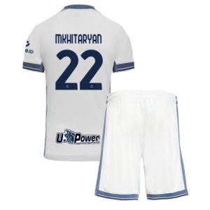 New Inter Milan Football Jerseys Henrikh Mkhitaryan #22 Away Stadium Kit for Kids 2024-25